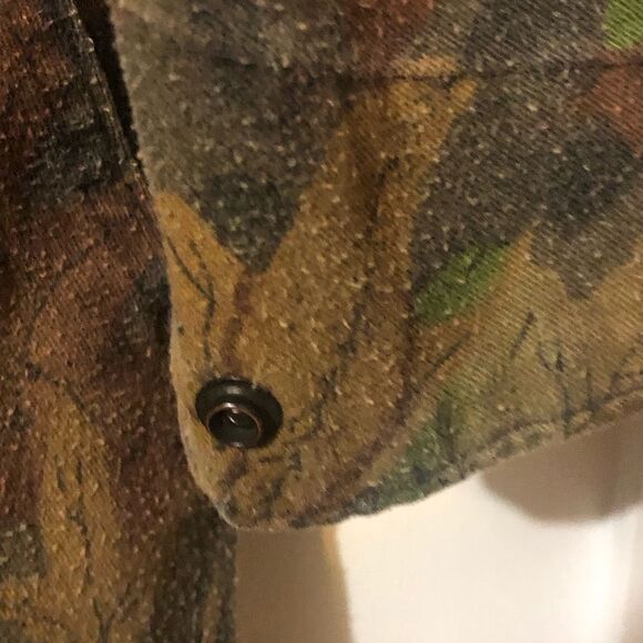 Vintage Gunflint Camo Hunting Jumpsuit. Pockets Collared Made In USA XXL-R - Picture 8 of 11